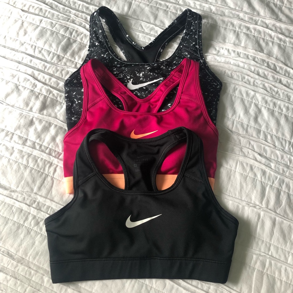Lot of 3 Nike Racerback Sports Bras XS